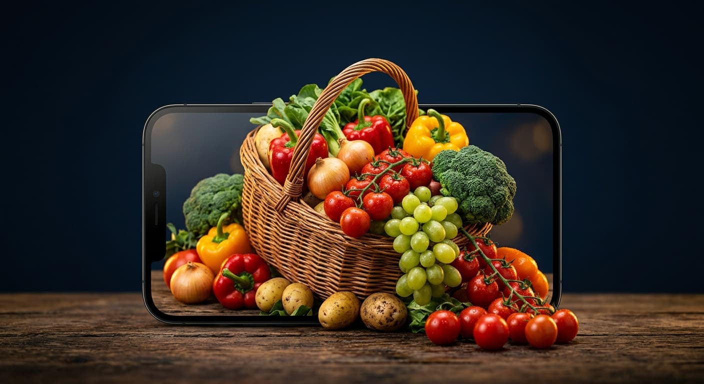 Fresh fruits and vegetables for next-day delivery